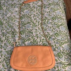 Tan Tory Burch Crossbody Bag